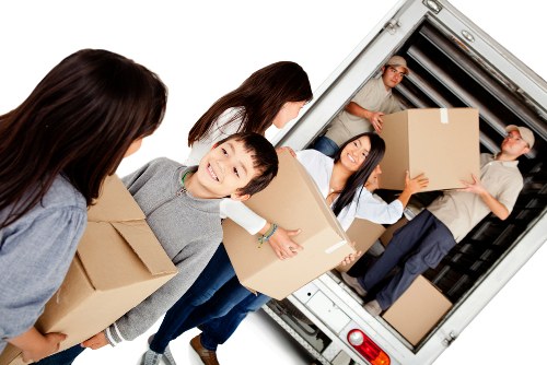 Man With Van Southgate moving support with boxed items and van transport
