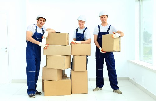 Professional loading of household furniture into a vehicle