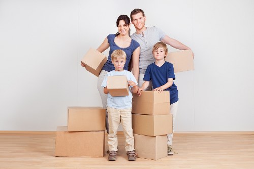 House movers preparing a Southgate home relocation