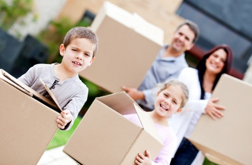 Packing and transporting household items during a Southgate house move