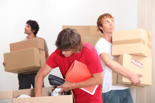 House moving team supporting a Southgate relocation