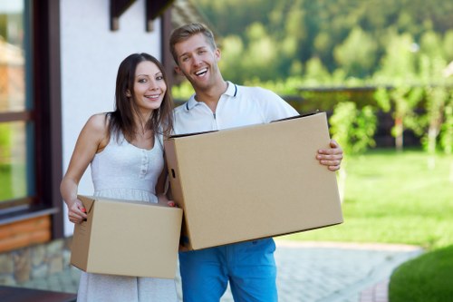 Charity donation collection of furniture and household goods after a Southgate clearance