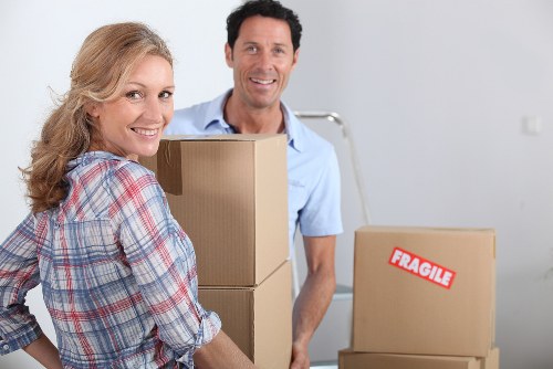 Business relocation vehicle prepared for commercial moves in Southgate
