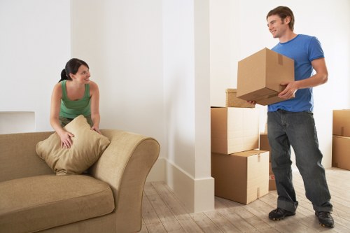 Local movers handling office equipment near Southgate